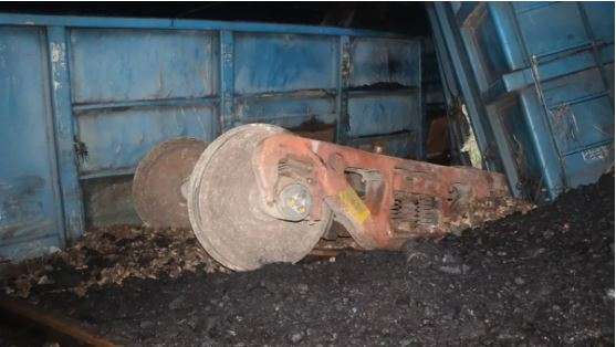 UP Goods Train Derailed